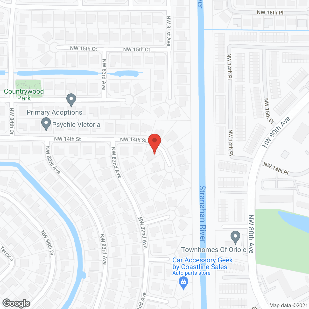 Map of the neighborhood around A and L Health Care II