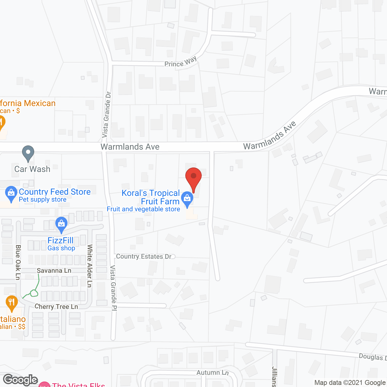 Map of the neighborhood around New Dawn Eldercare
