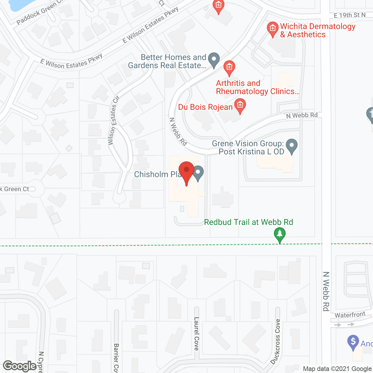 Map of the neighborhood around Chisholm Place