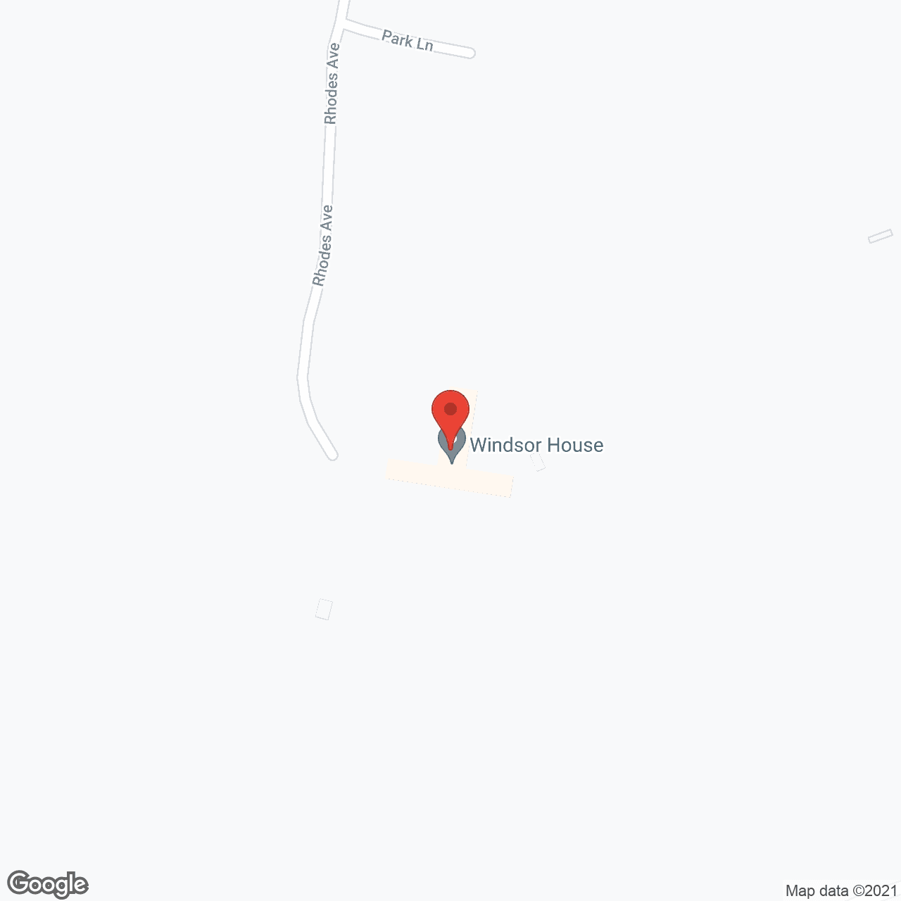 Map of the neighborhood around Windsor House