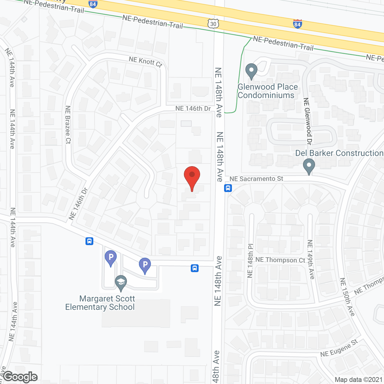 Map of the neighborhood around Flora's Adult Home Care