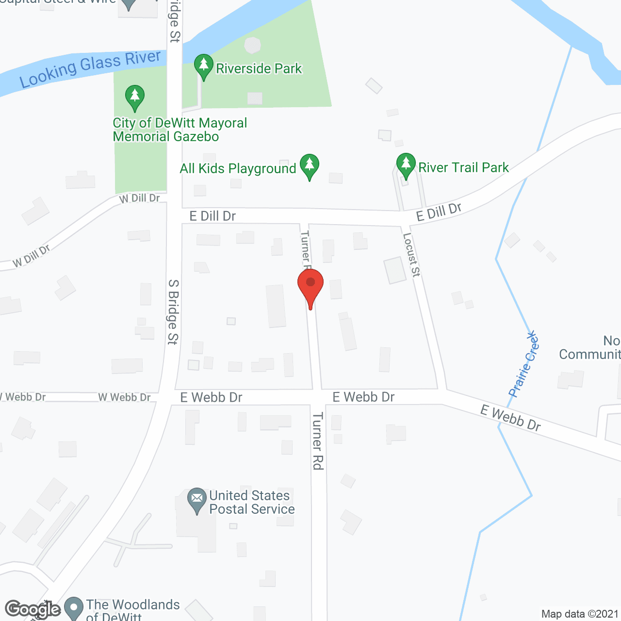 Map of the neighborhood around Divine Life Assisted Living Center #1