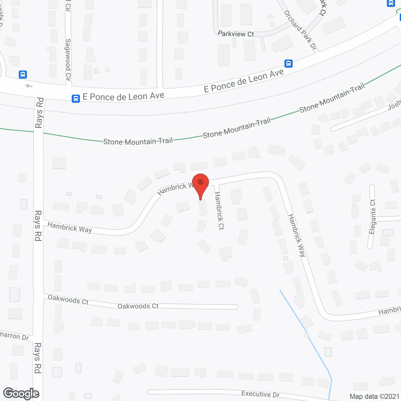 Map of the neighborhood around All-In-One Personal Care Home, Inc
