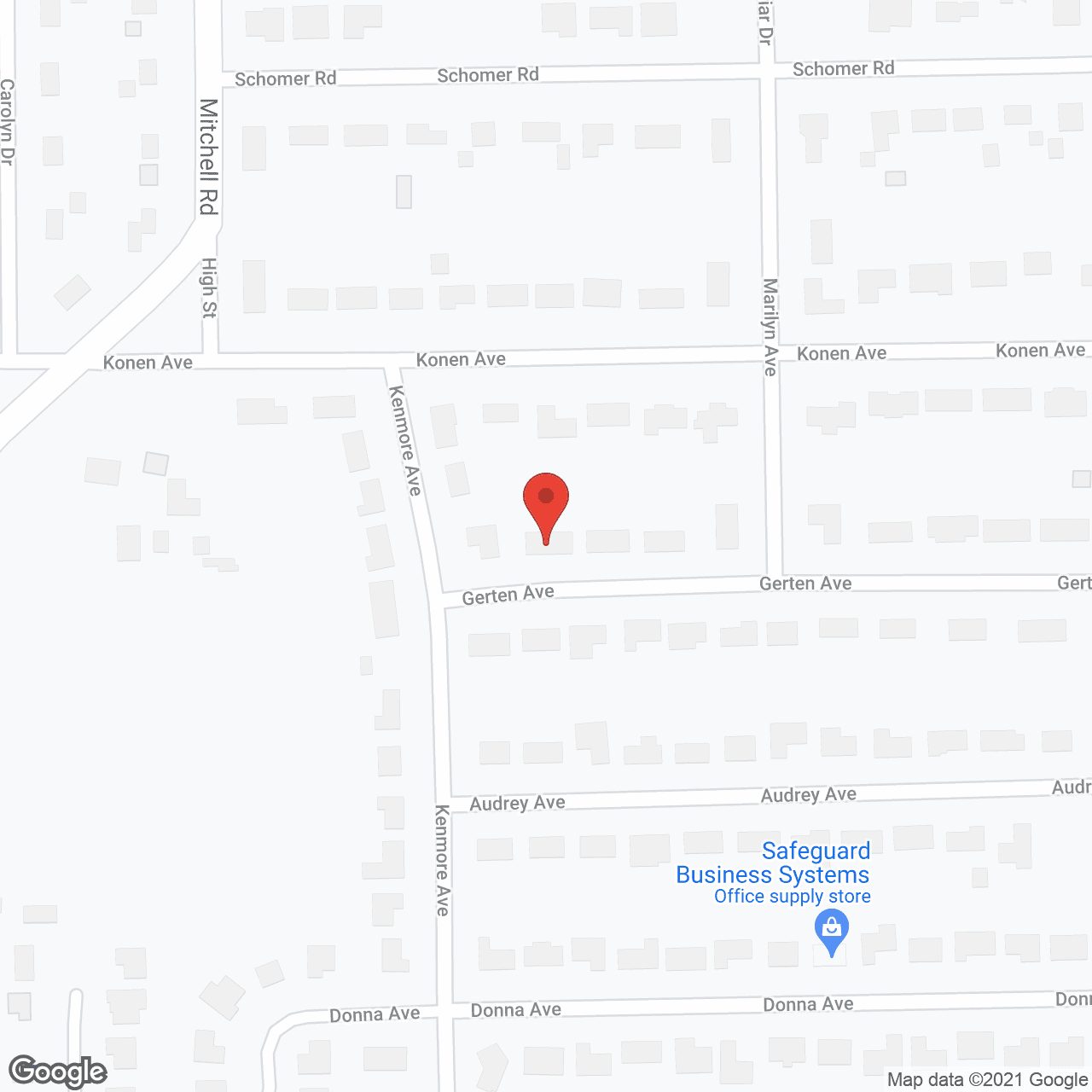 Map of the neighborhood around The Neighbors Next Door - Gerten 1