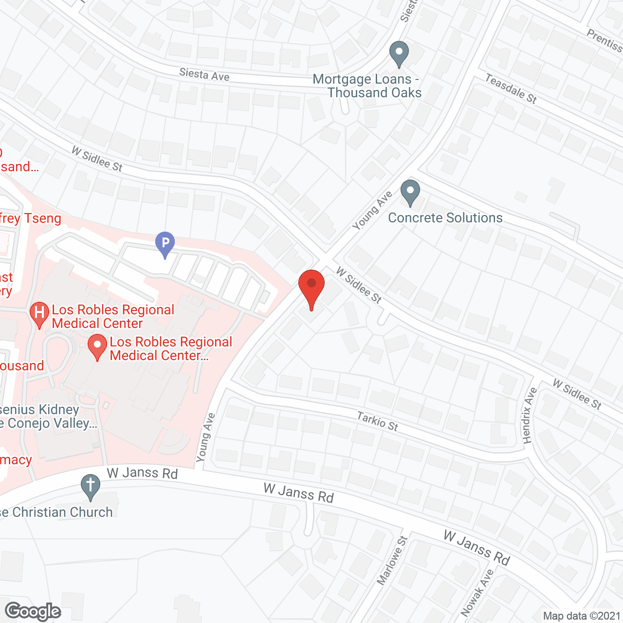 Map of the neighborhood around Navita Residence Young Ave