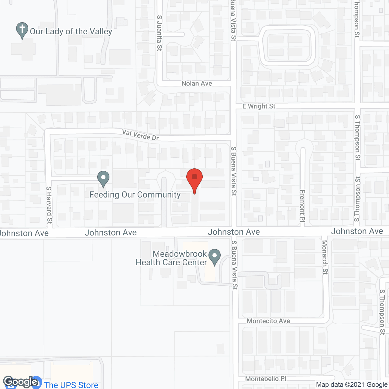 Map of the neighborhood around Catalina Garden Senior Apartments
