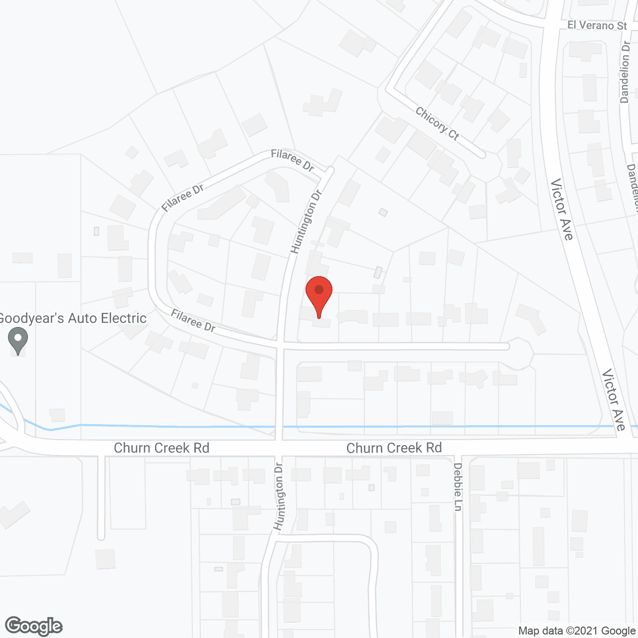 Map of the neighborhood around Jim and Liza's Care Home