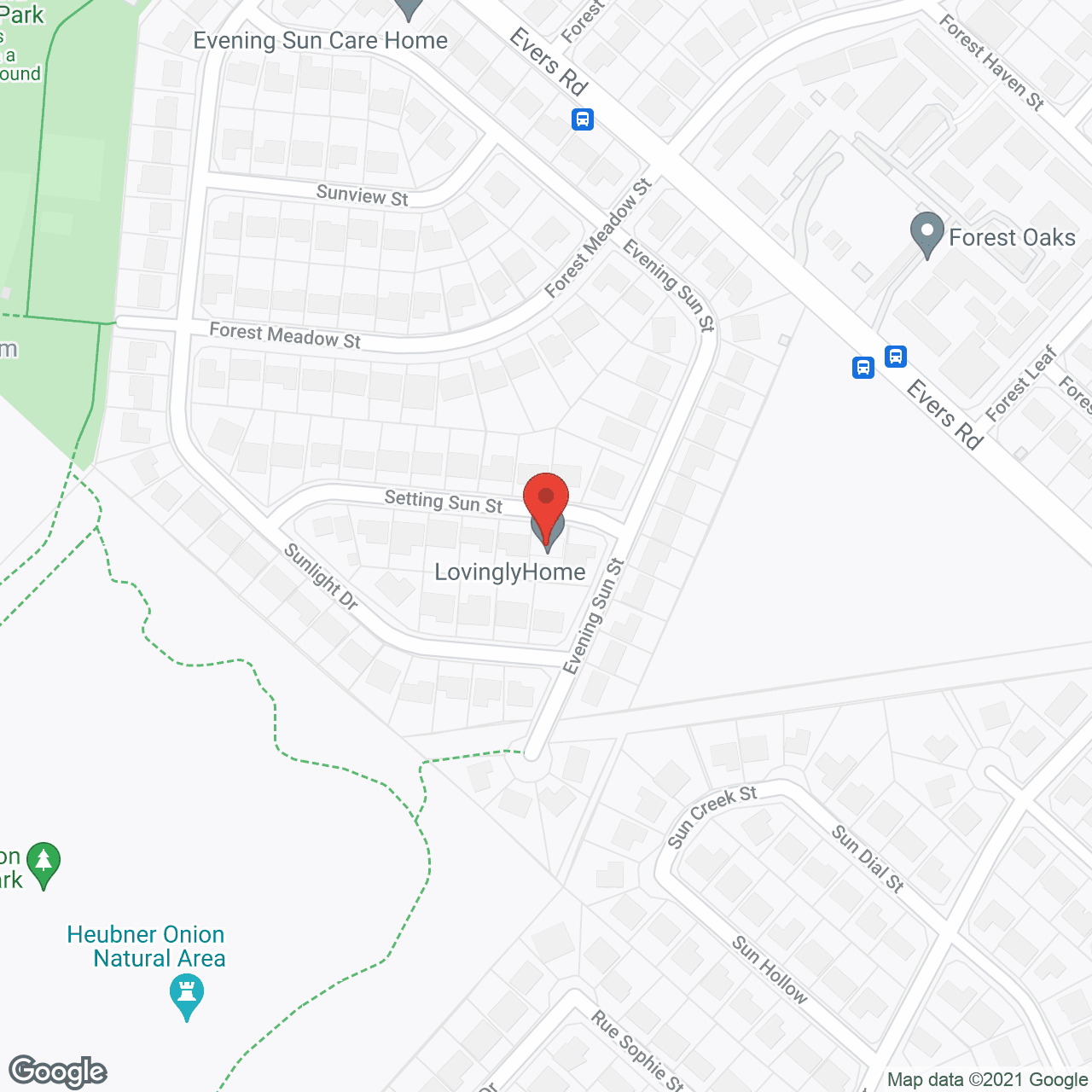 Map of the neighborhood around LovinglyHome