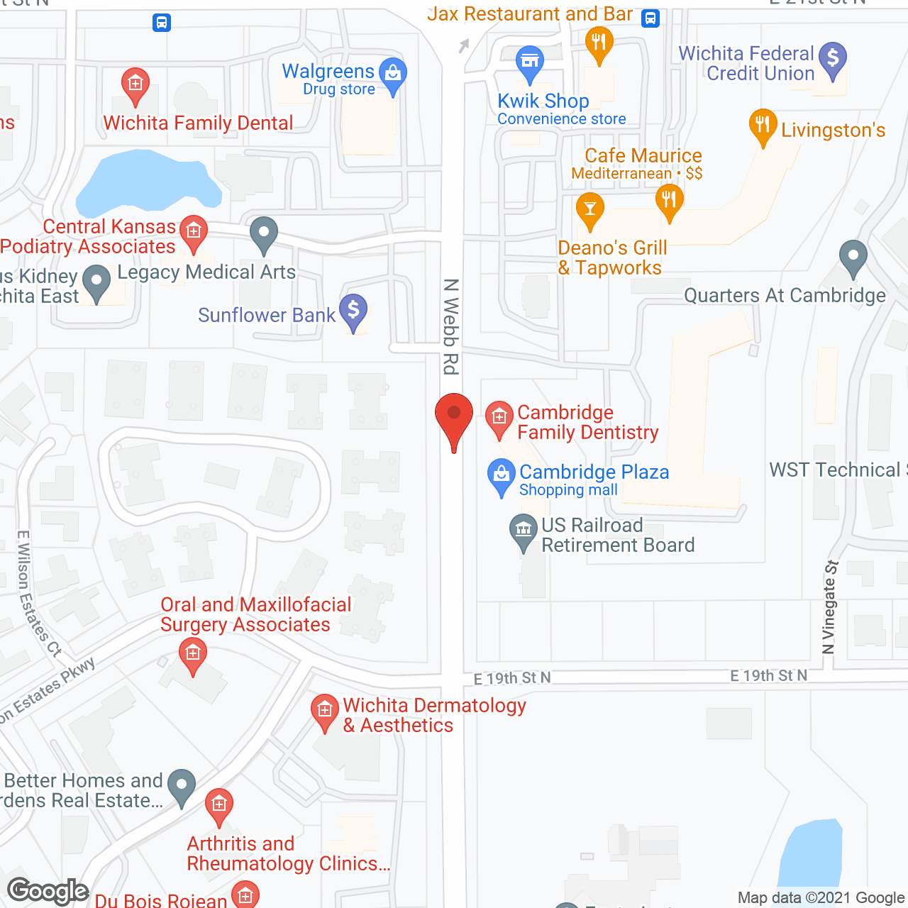 Map of the neighborhood around The Regent
