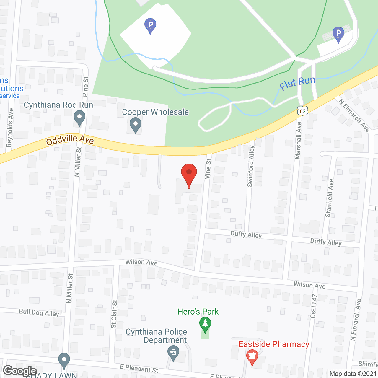 Map of the neighborhood around Parkside Manor