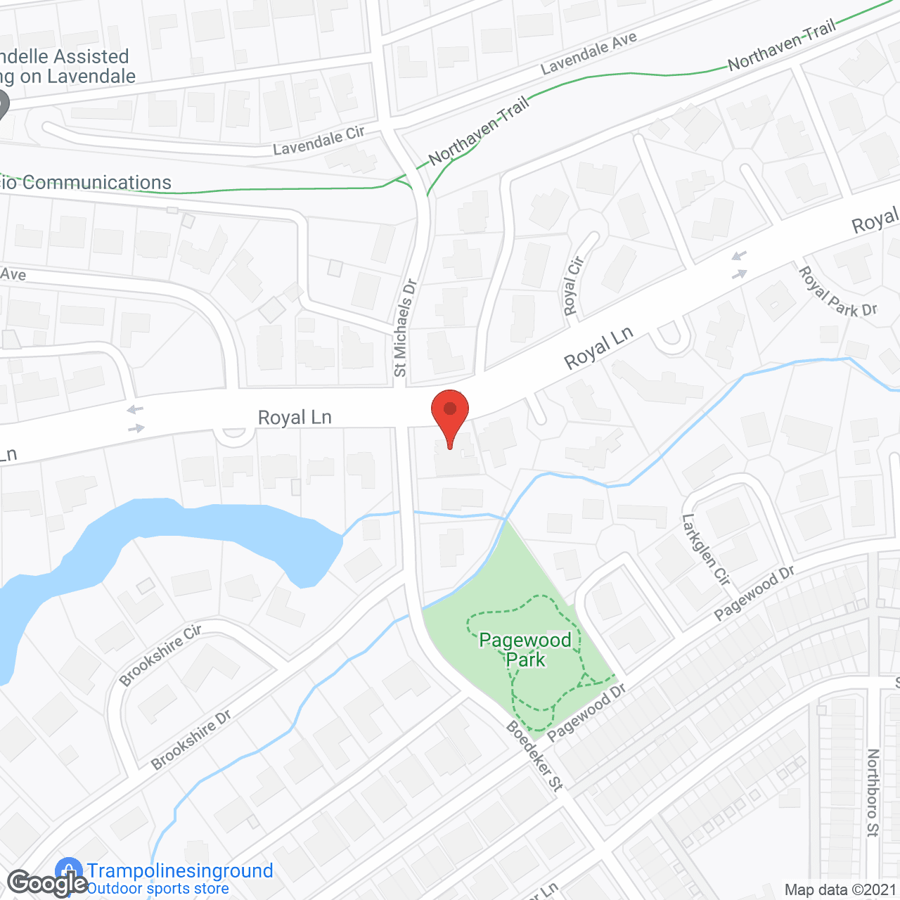 Map of the neighborhood around Manchester Place Care Homes St. Michaels