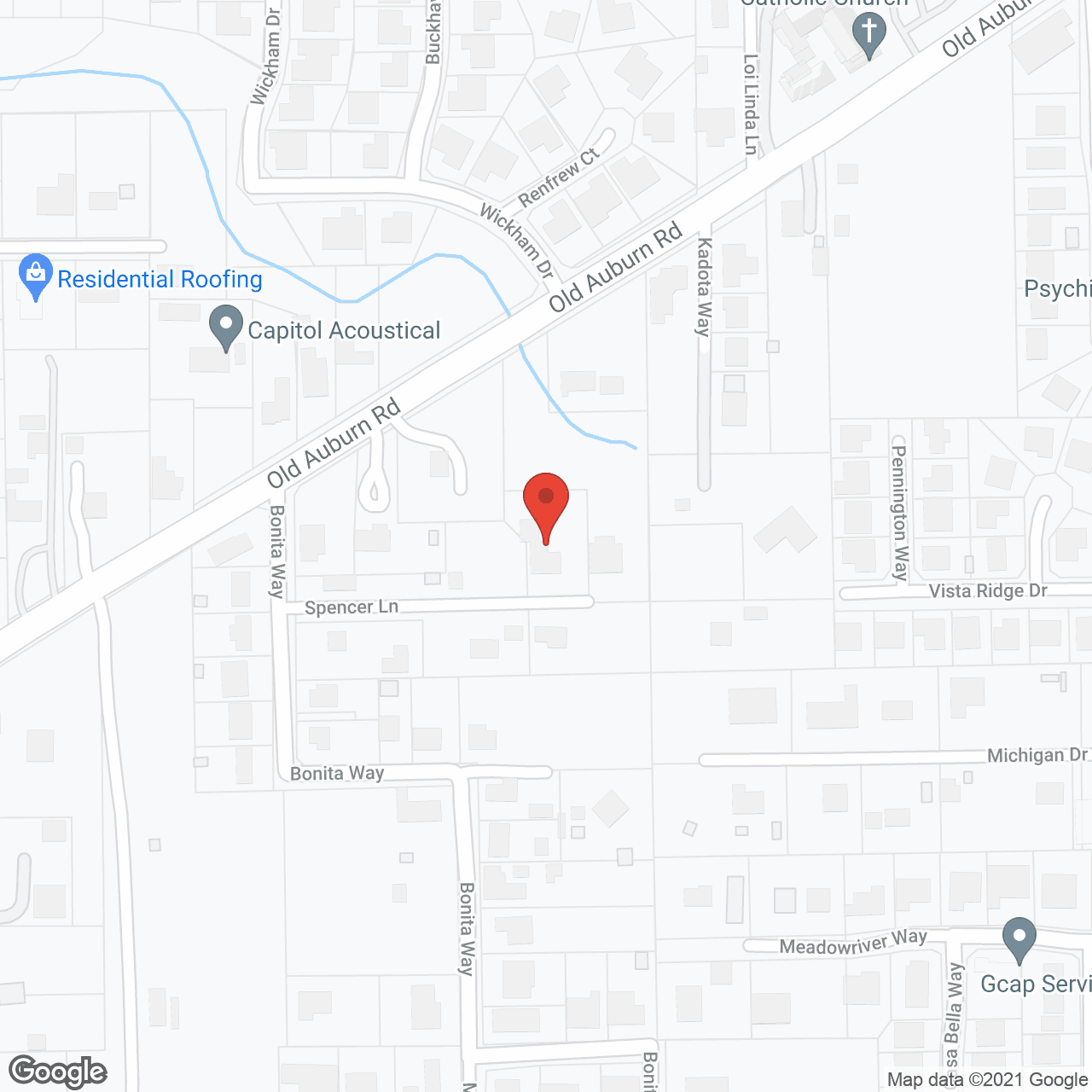Map of the neighborhood around A Garden of Paradise