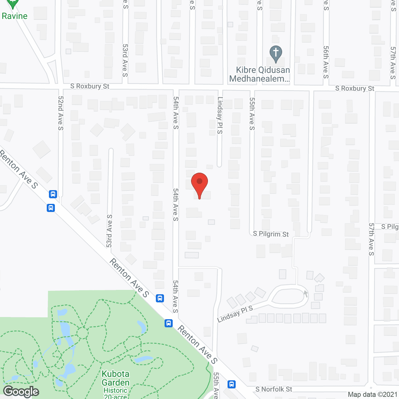 Map of the neighborhood around Verdant Grove