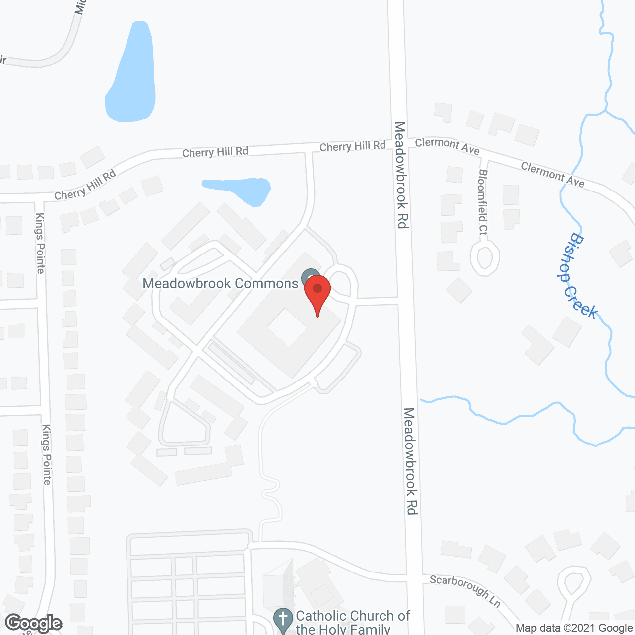 Map of the neighborhood around Meadowbrook Commons