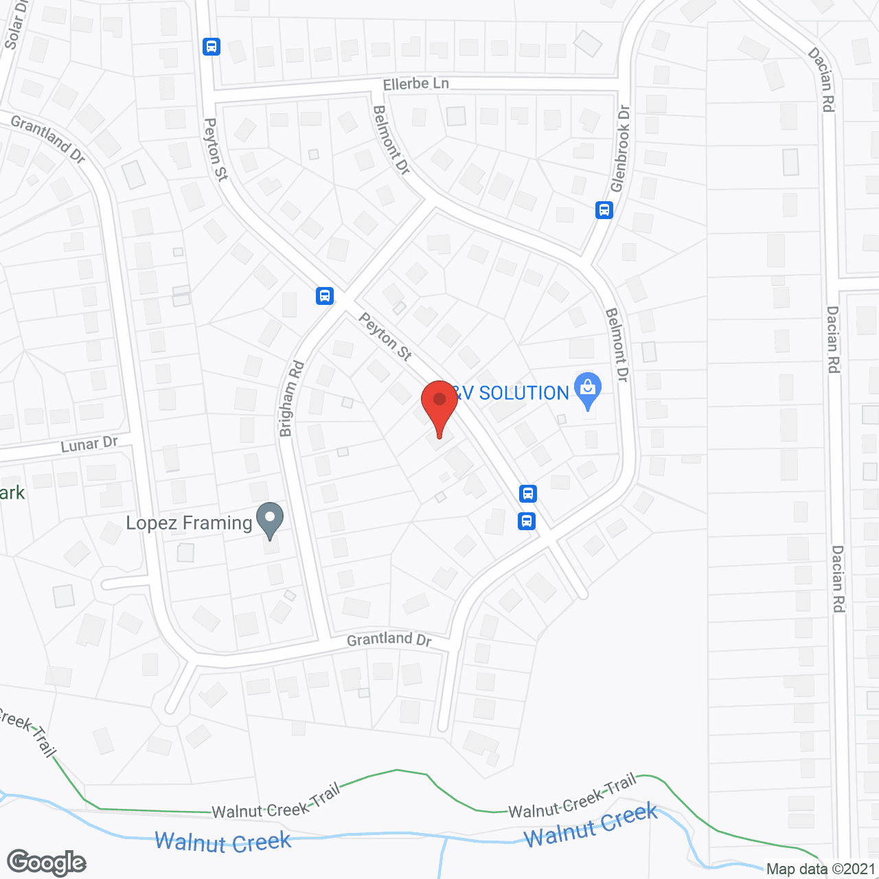 Map of the neighborhood around Linda's Family Care Home