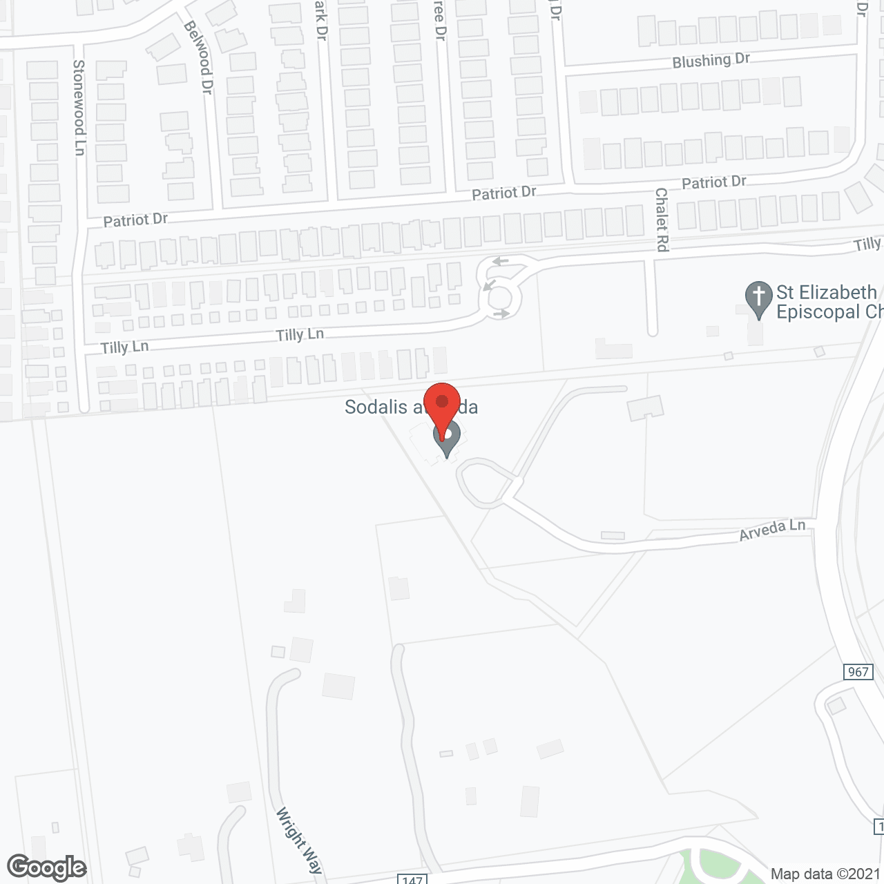 Map of the neighborhood around Provident Memory Care Buda