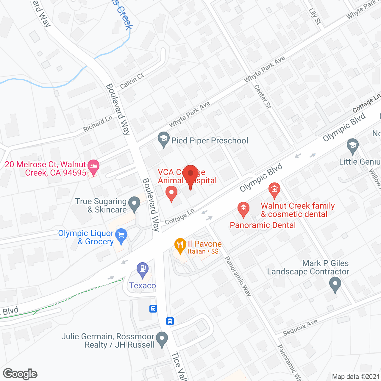 Map of the neighborhood around Bethel Home Care on Cottage