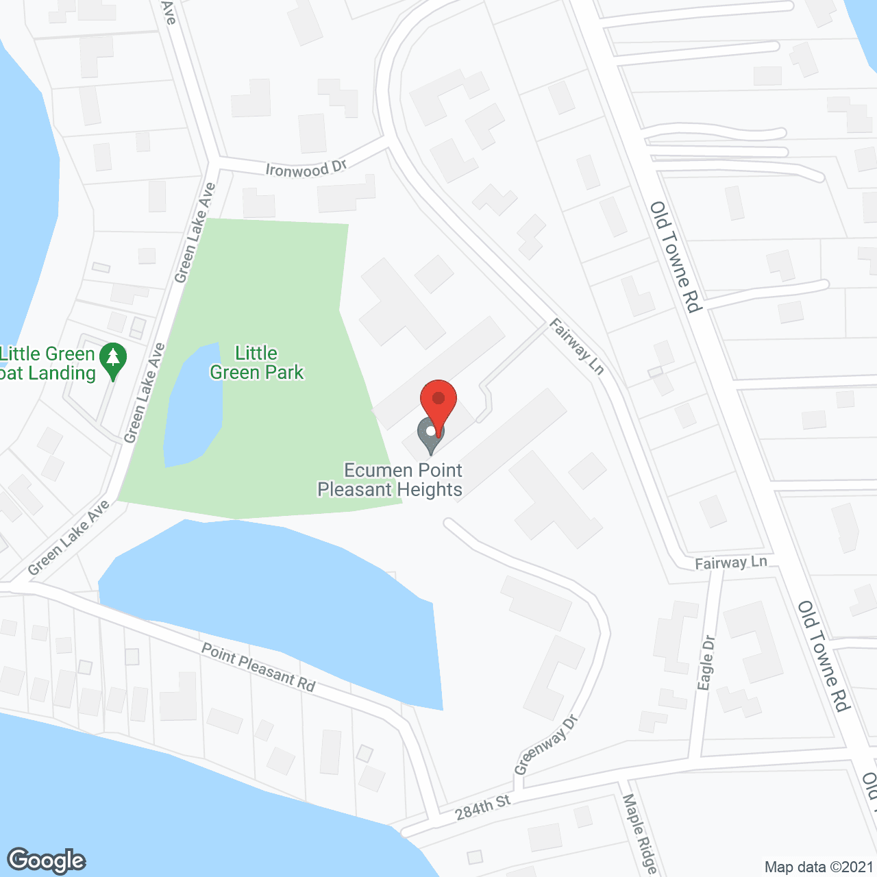 Map of the neighborhood around Point Pleasant Heights