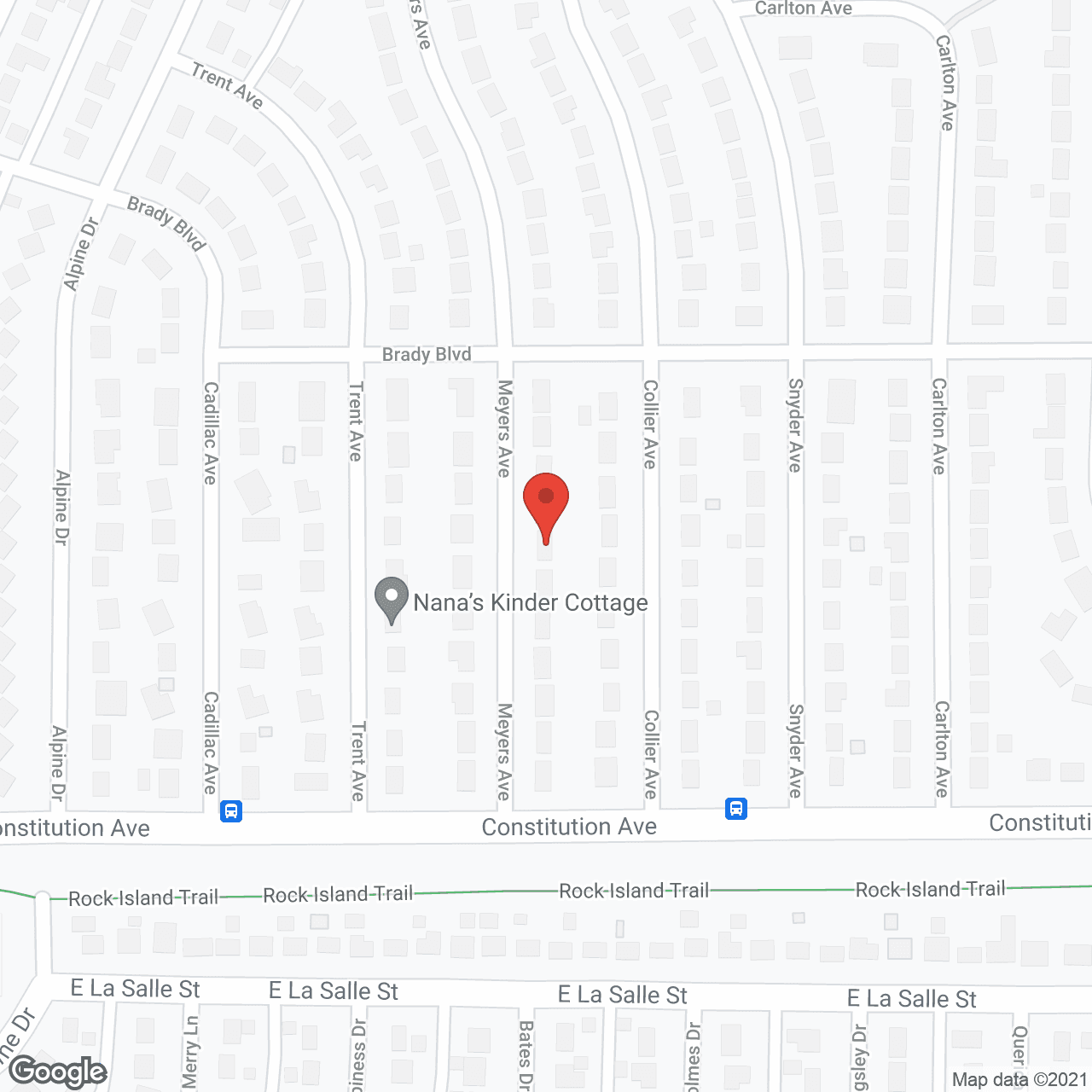 Map of the neighborhood around Kettle's Home