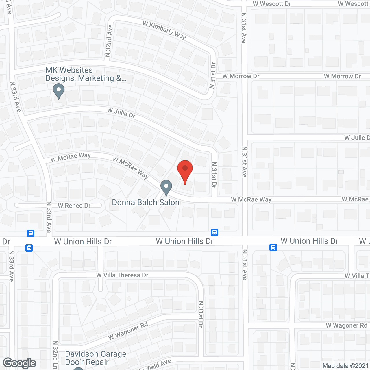 Map of the neighborhood around All Roses Loving Care Home, Inc