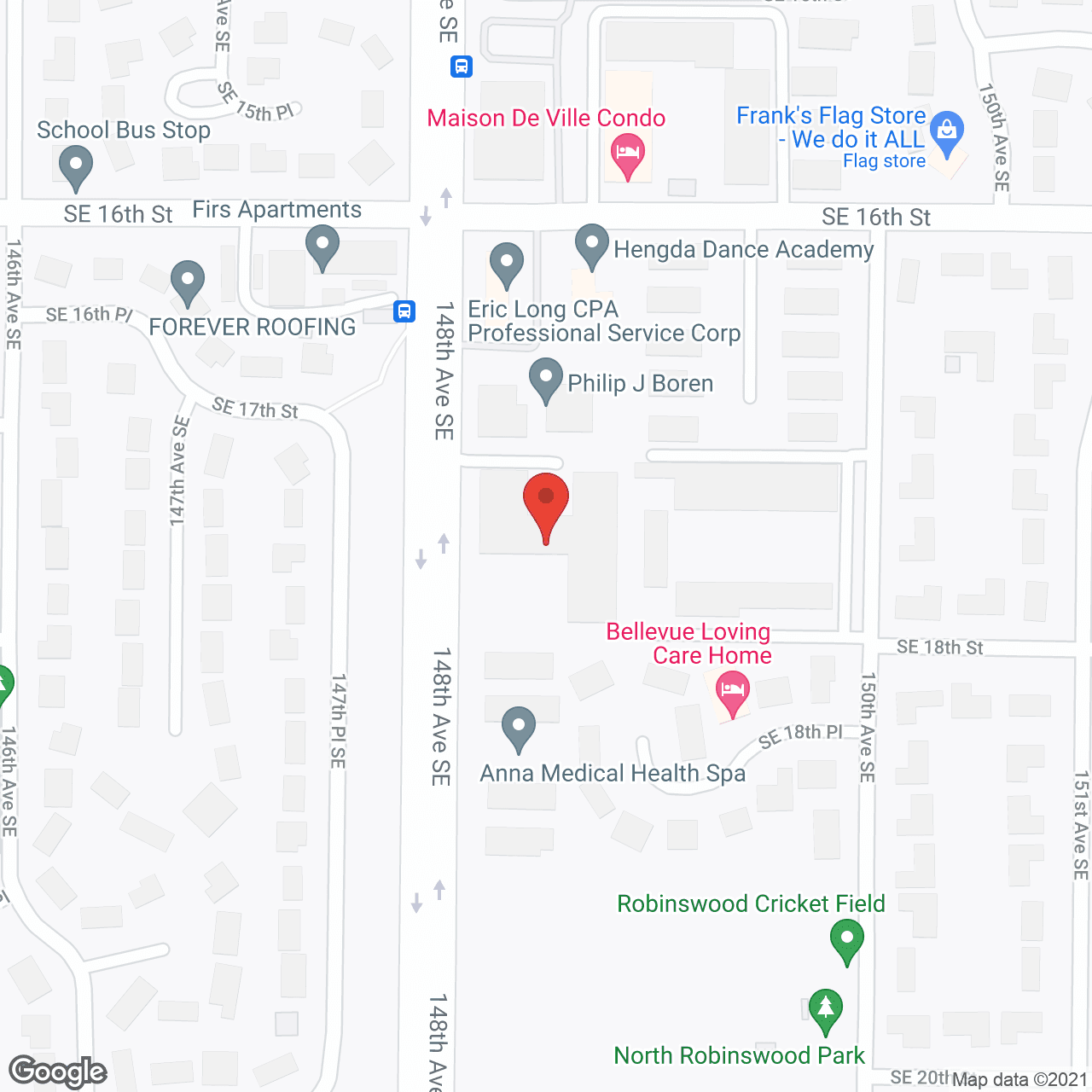 Map of the neighborhood around Patriots Glen Assisted Living and Memory Care