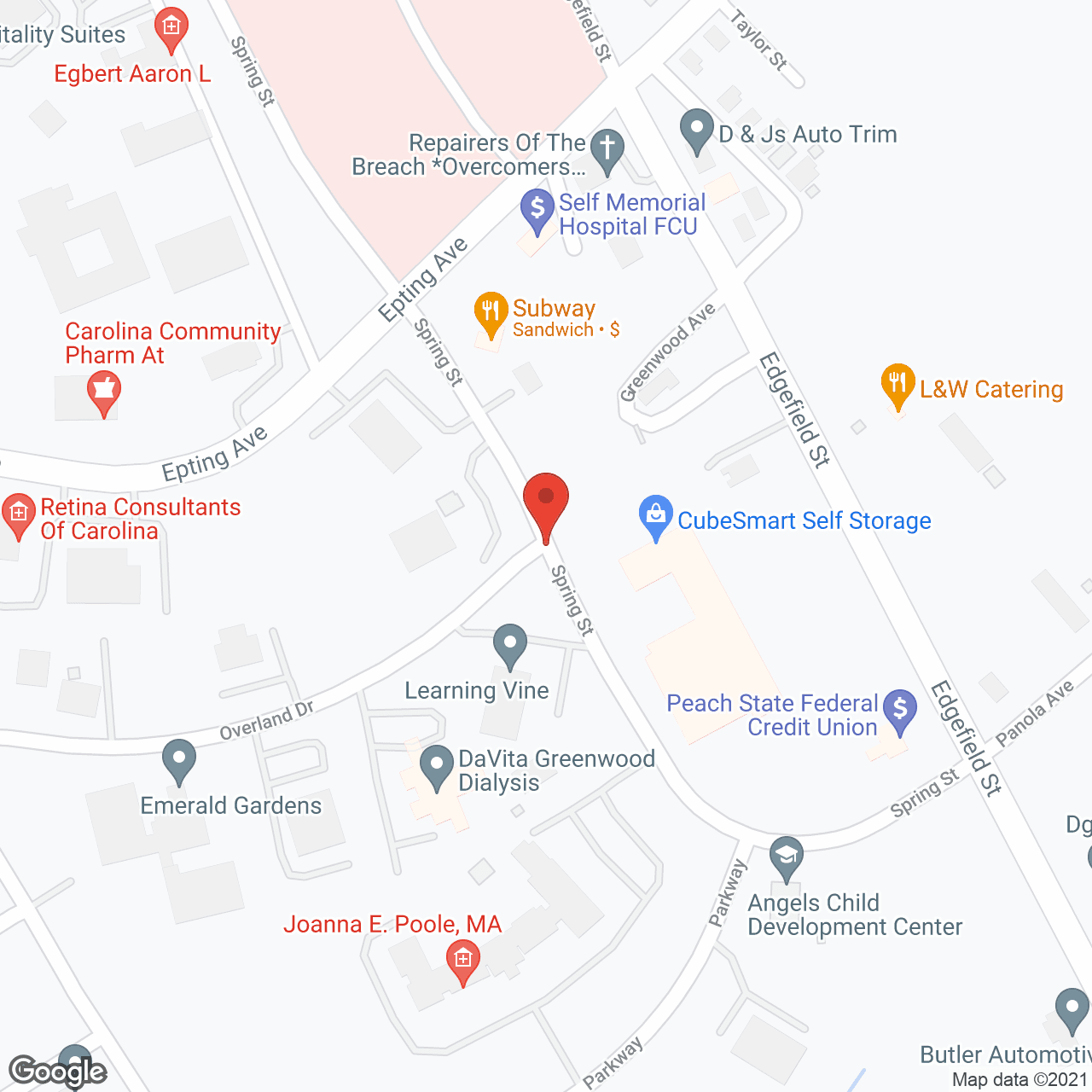 Map of the neighborhood around Emerald Gardens