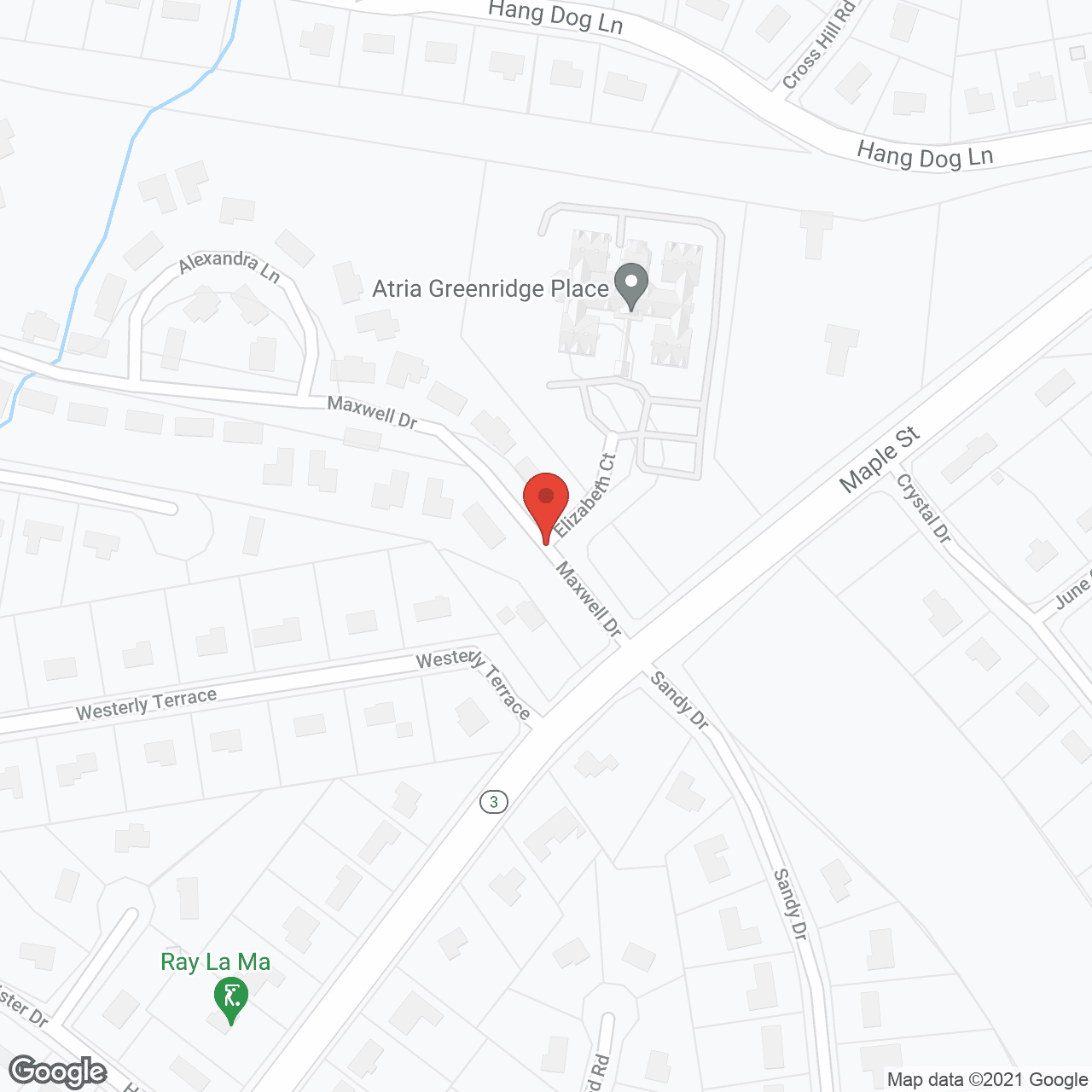 Map of the neighborhood around Atria Greenridge Place