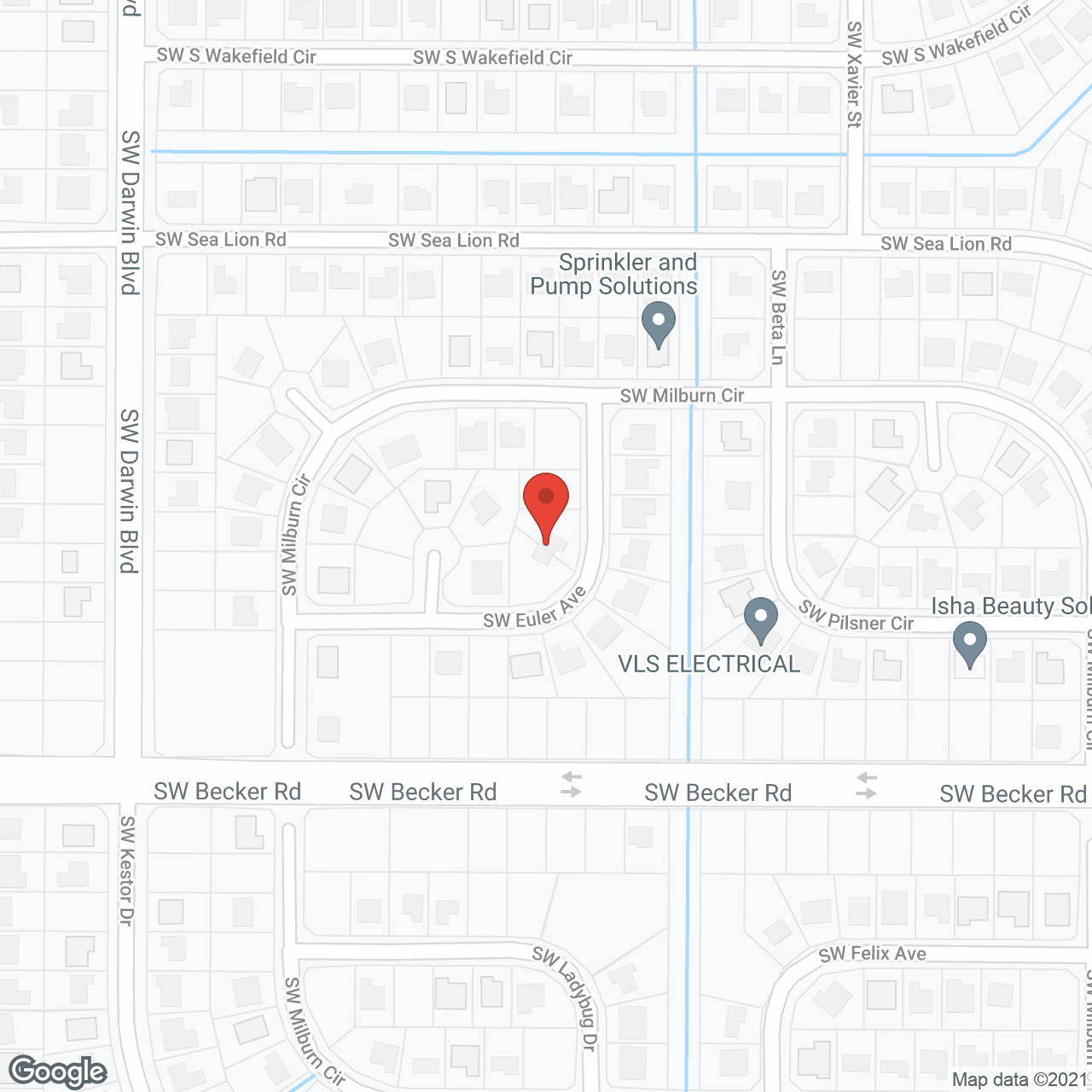 Map of the neighborhood around Jamaica Shores Assisted Living Facility