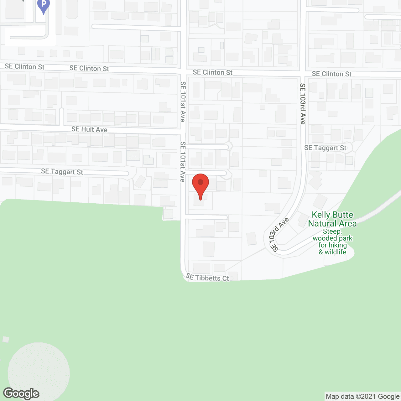 Map of the neighborhood around Hillside Adult Care Home