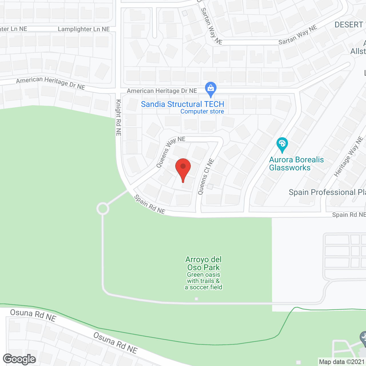 Map of the neighborhood around Haven Care - Cottonwood House Memory Care