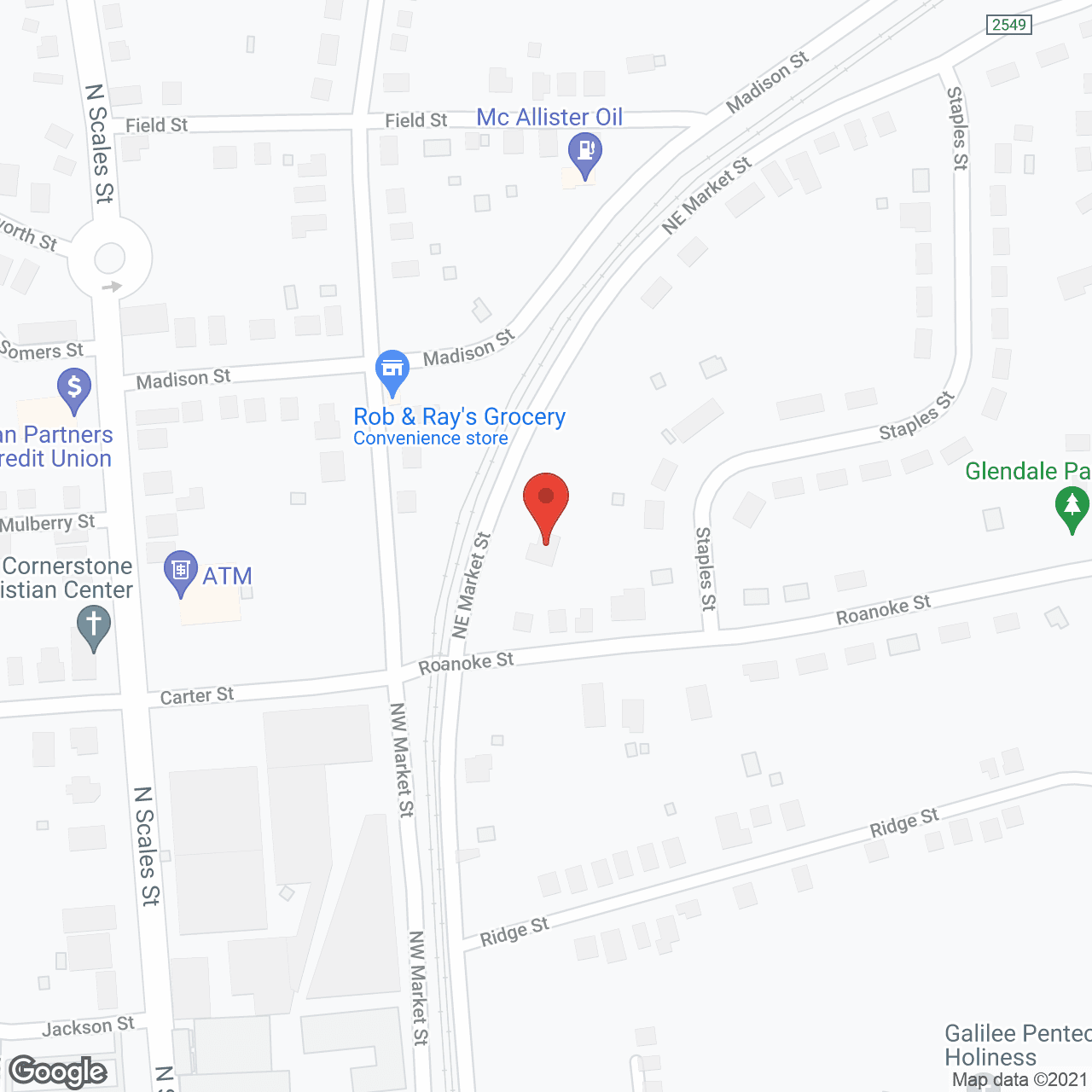 Map of the neighborhood around Beverly Rucker Family Care Home #2