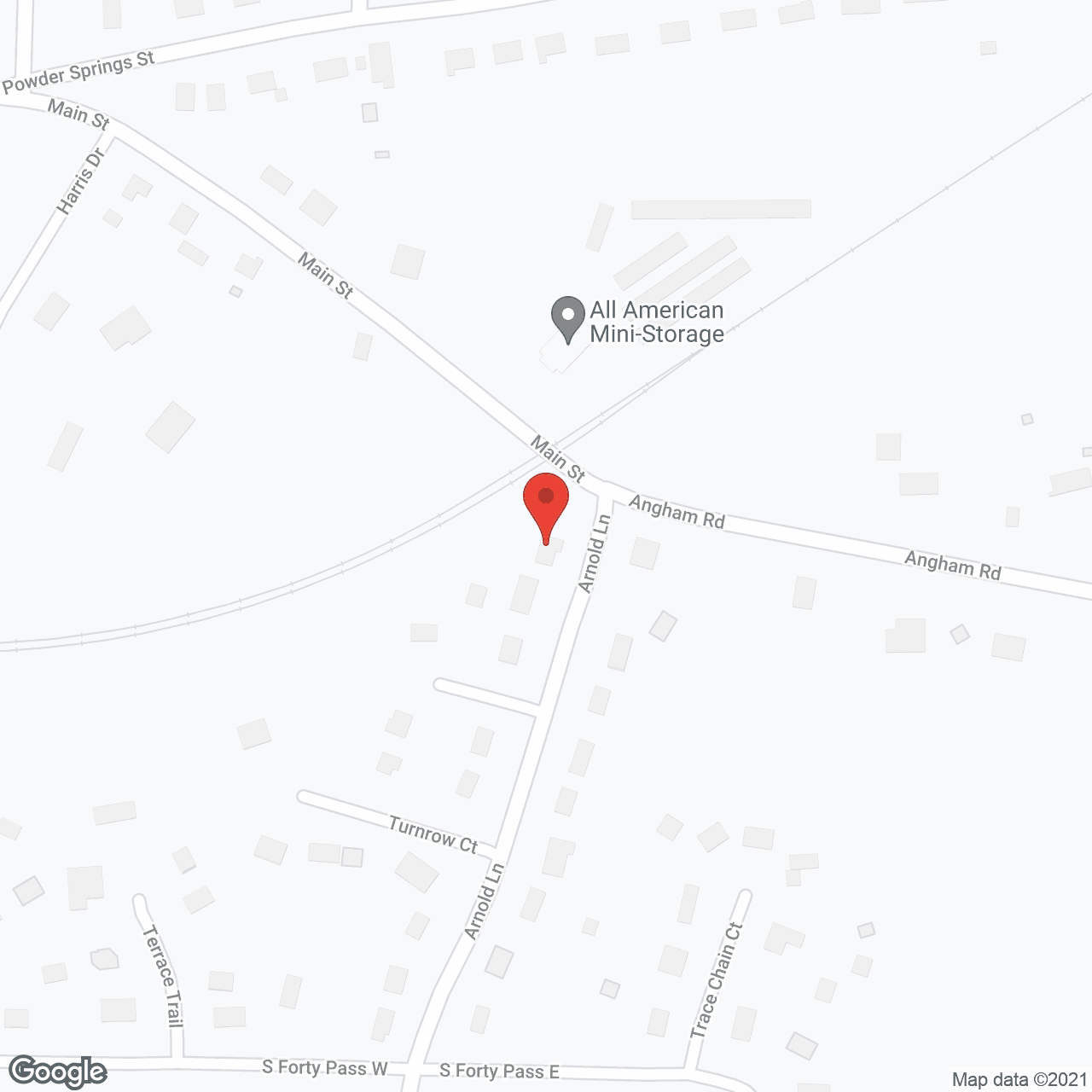 Map of the neighborhood around BDS Services