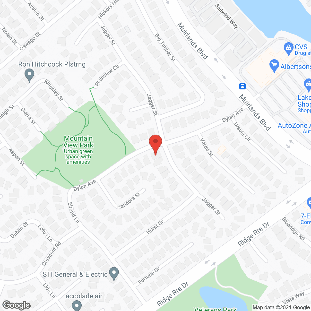Map of the neighborhood around Golden Coast Senior Living #12
