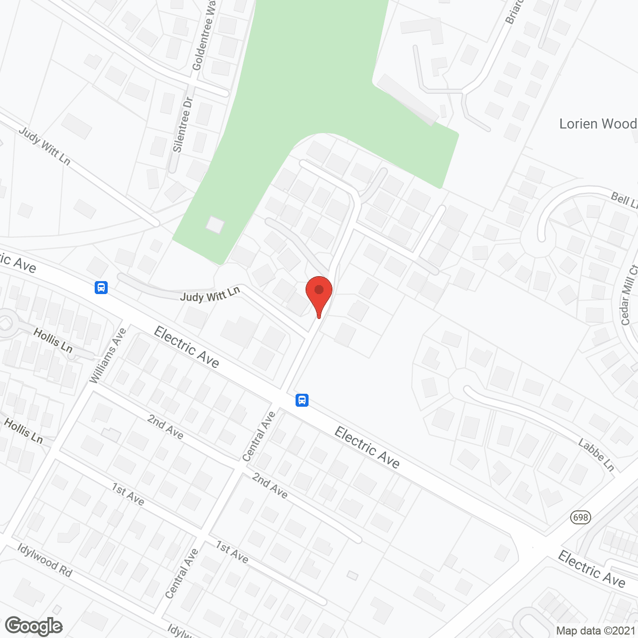 Map of the neighborhood around Tysons Woods