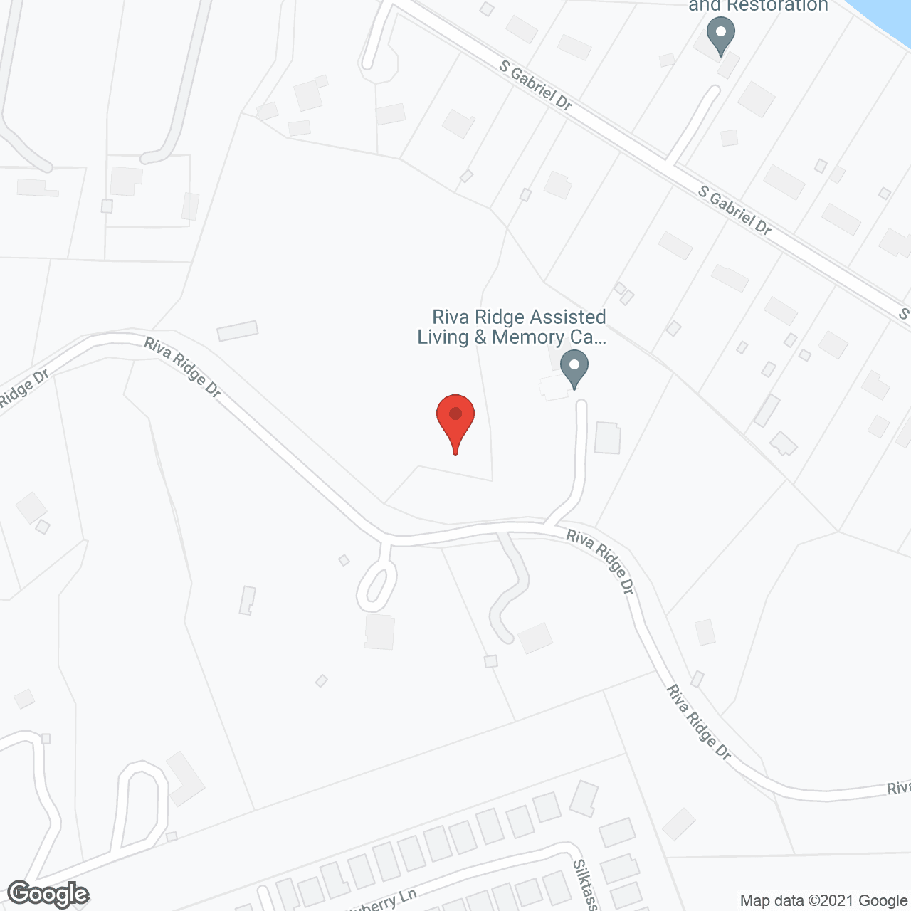 Map of the neighborhood around Riva Ridge Assisted Living and Memory Care Center
