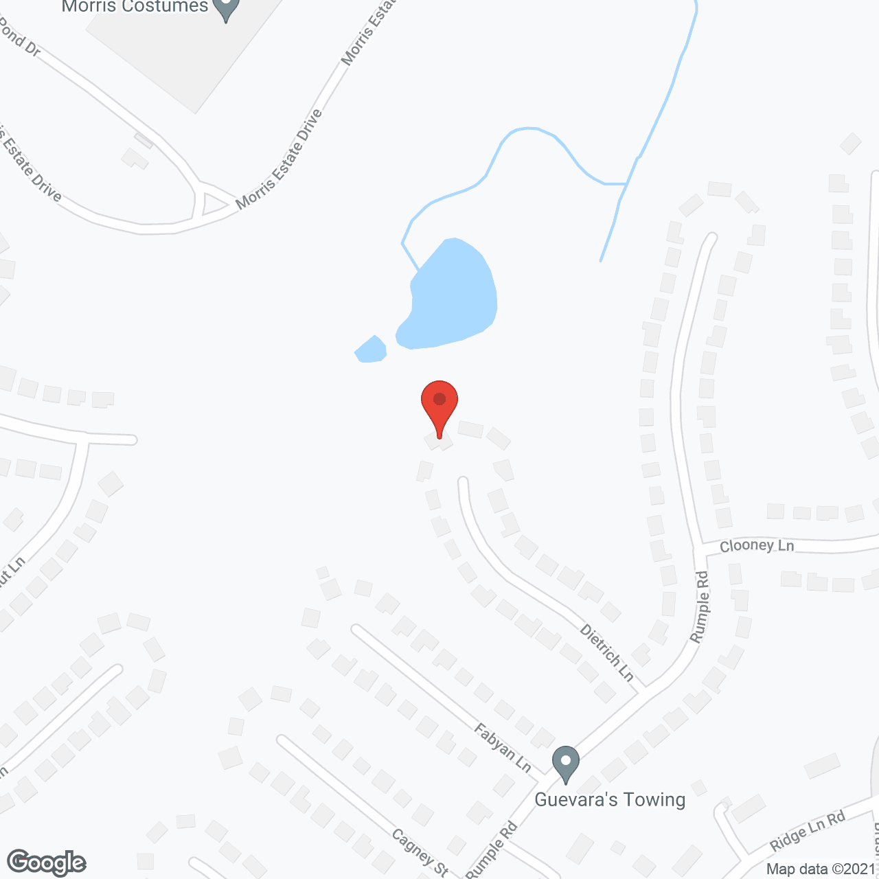 Map of the neighborhood around Etta Love Family Care Home