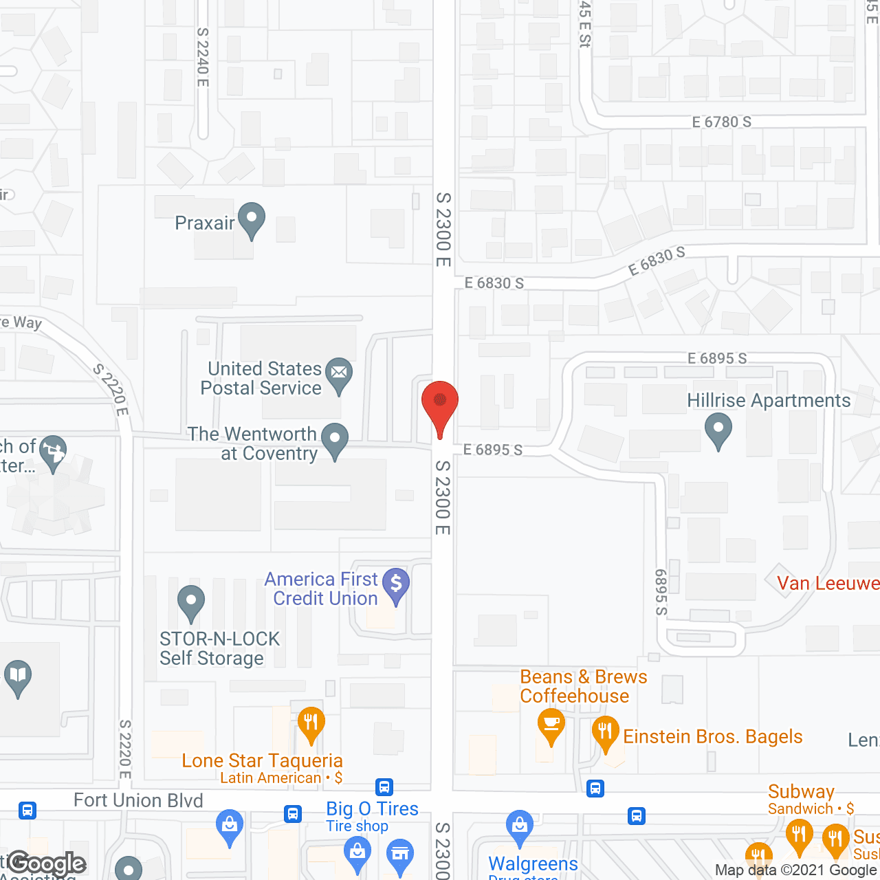 Map of the neighborhood around Escalante at Coventry