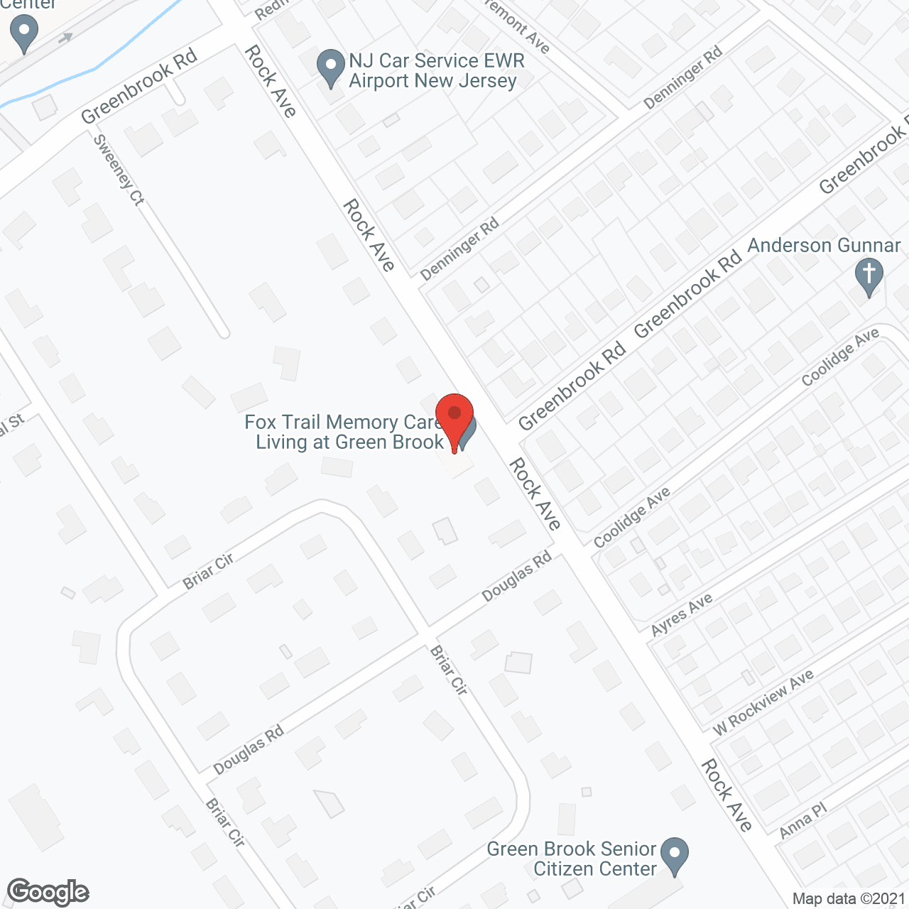 Map of the neighborhood around Fox Trail Memory Care Living at Green Brook