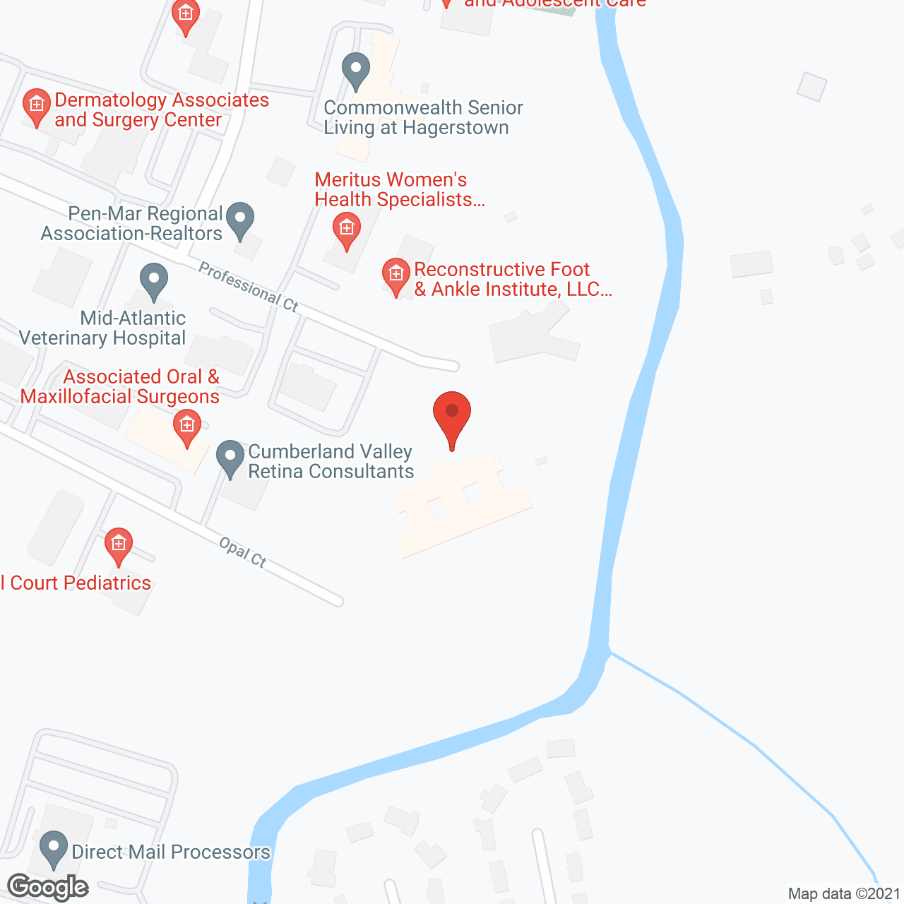 Map of the neighborhood around Seaton Hagerstown