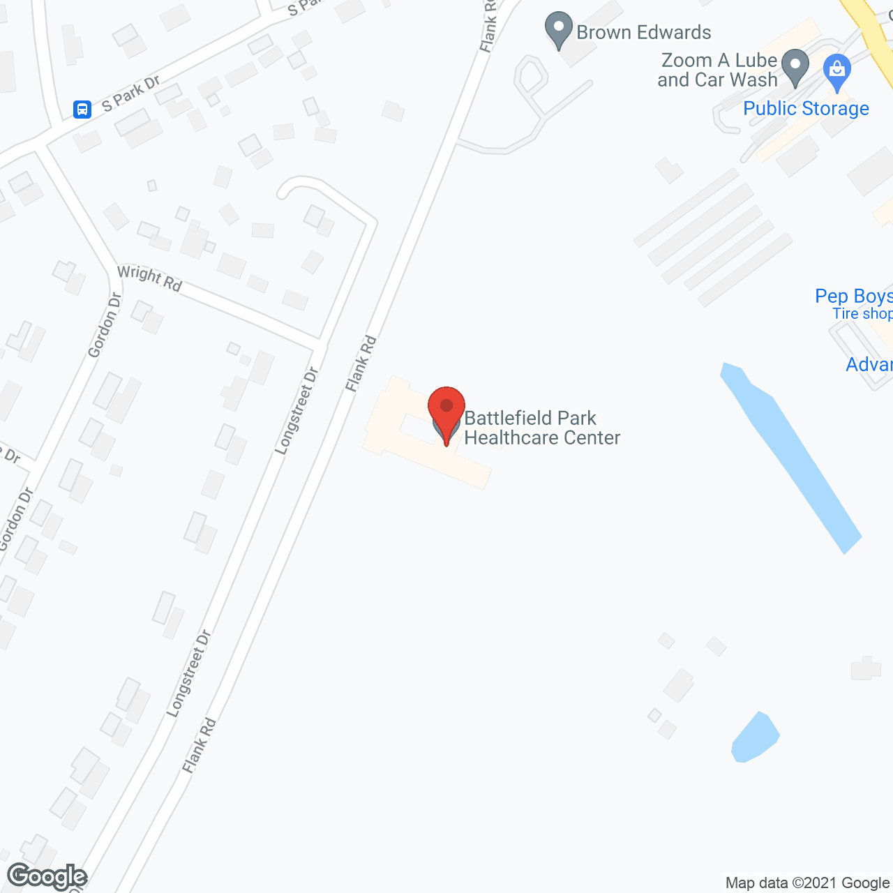 Map of the neighborhood around Golden LivingCenter- Battlefield Park