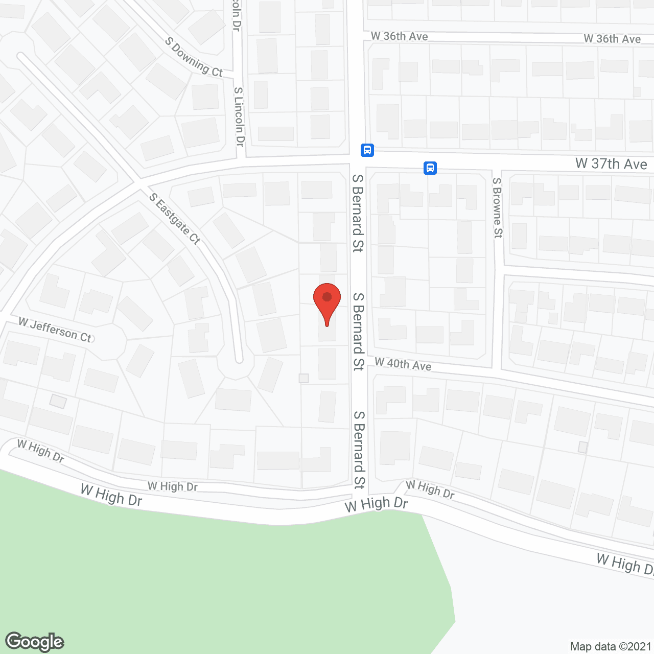 Map of the neighborhood around Classy Retreat