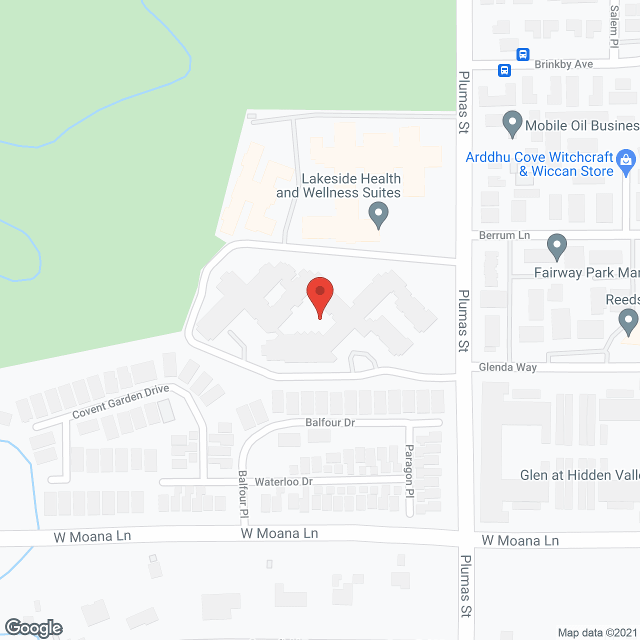 Map of the neighborhood around Five Star Premier Residences of Reno