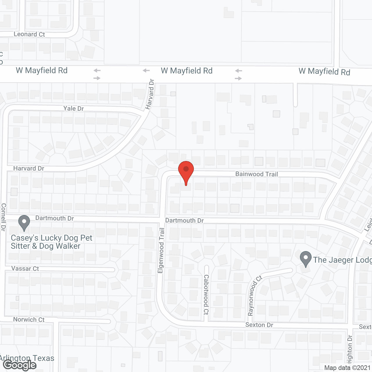 Map of the neighborhood around Nikki's House
