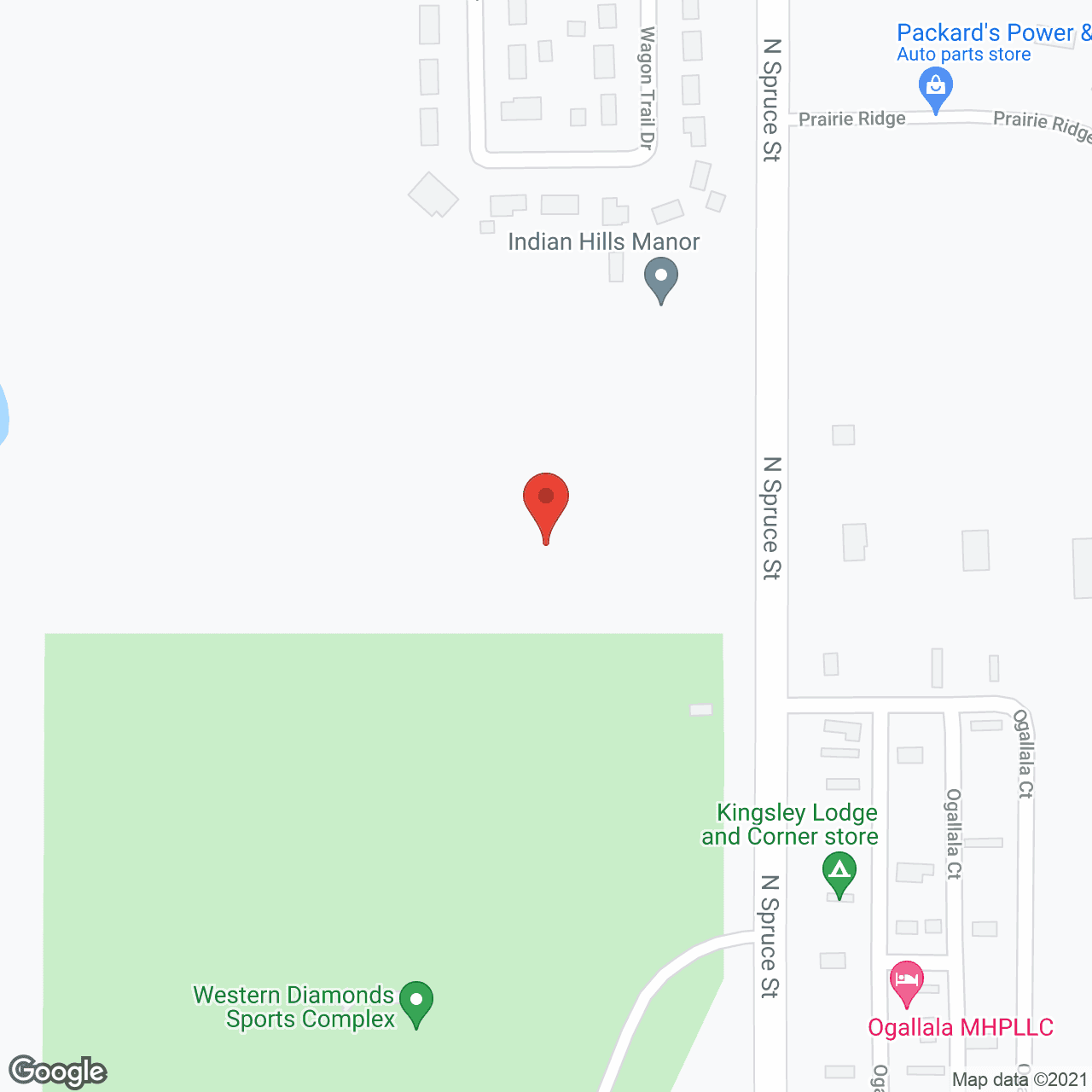 Map of the neighborhood around Wel-Life Assisted Living at Ogallala