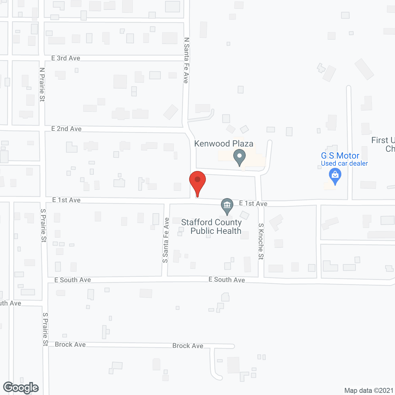 Map of the neighborhood around Kenwood Plaza Residential Care