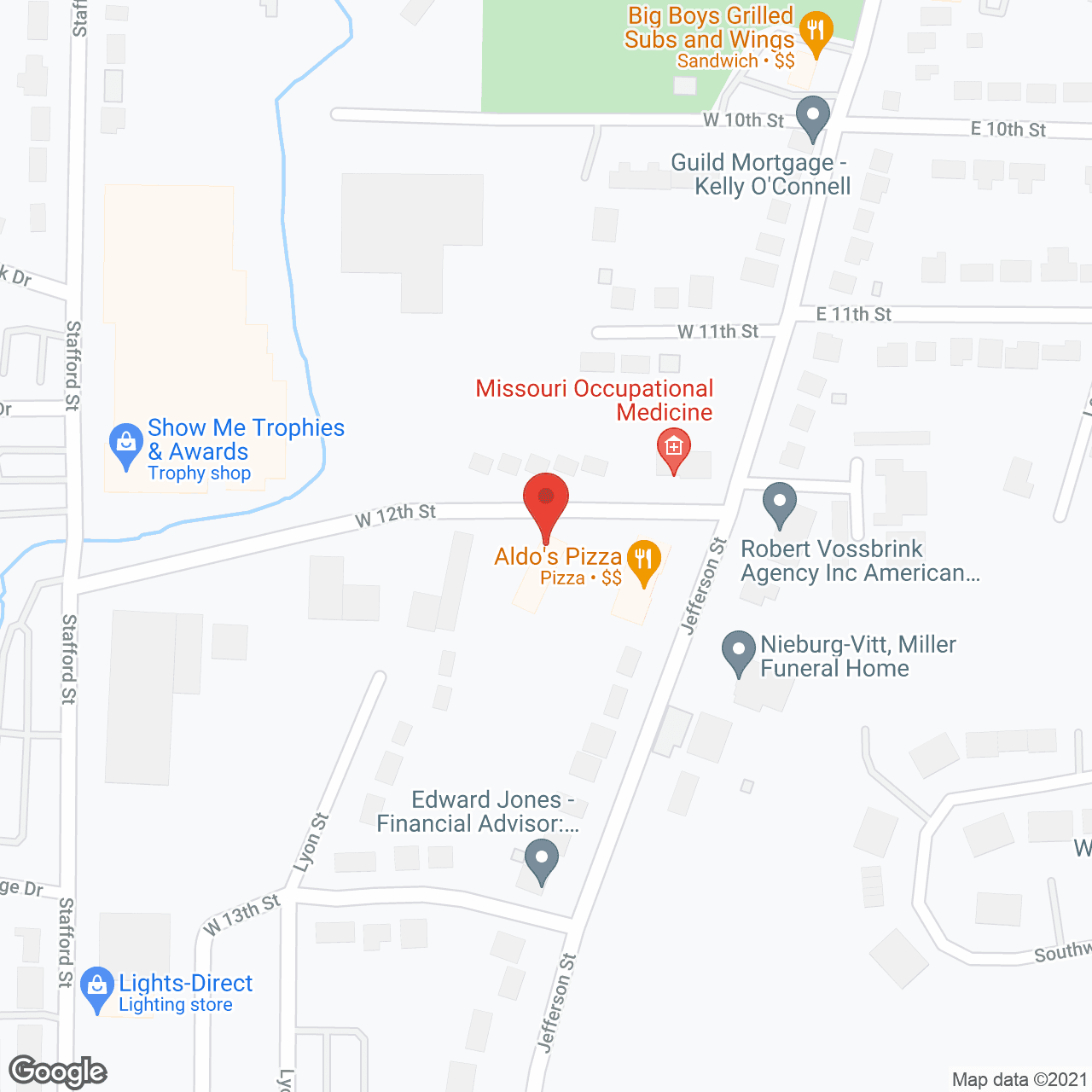 Map of the neighborhood around Bristol Manor of Washington