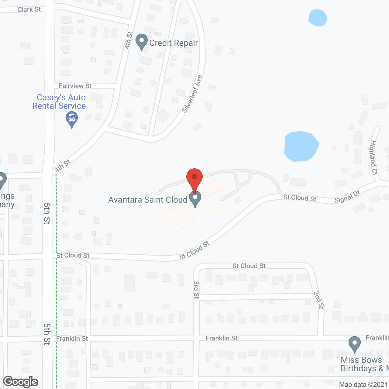 Map of the neighborhood around Golden LivingCenter - Bella Vista