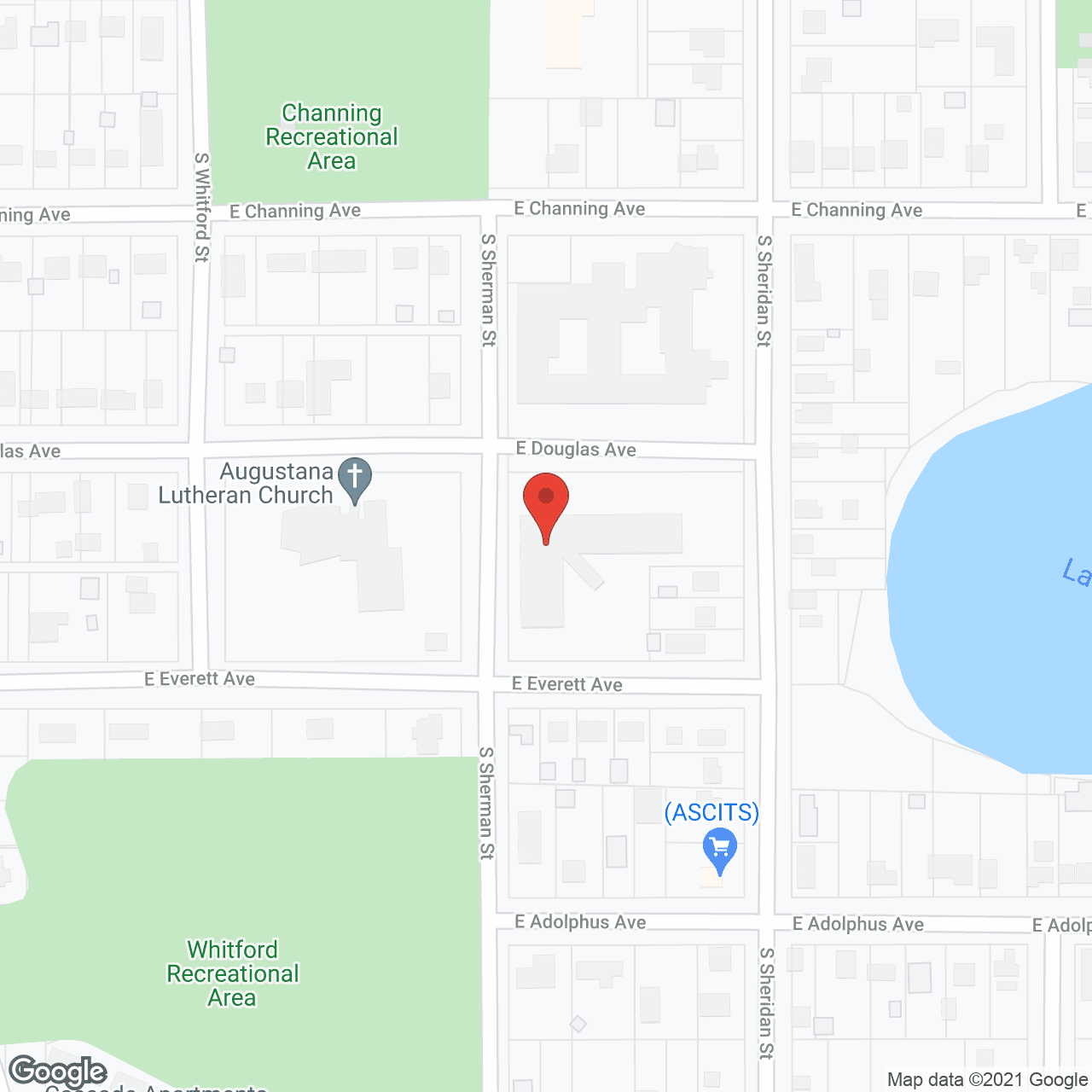 Map of the neighborhood around Pioneer Pointe