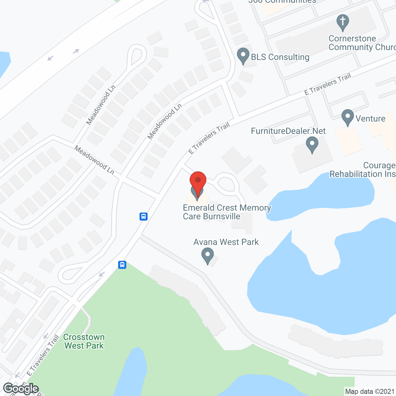 Map of the neighborhood around Emerald Crest of Burnsville