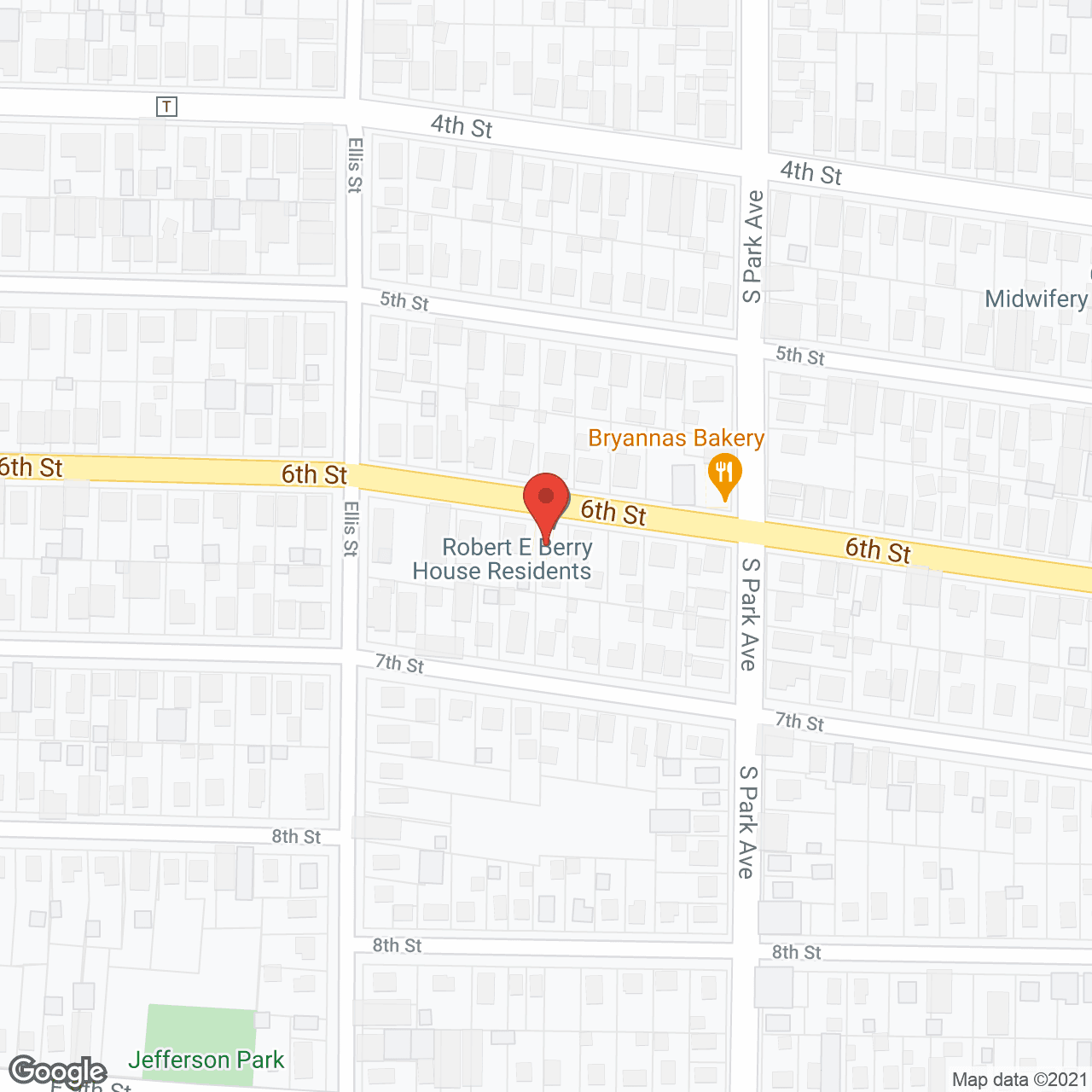 Map of the neighborhood around Robert E Berry House Inc